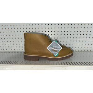 Clarks Overdale Mid Mens Leather Lace Up Casual Chukka Boots Size 8 M Tan